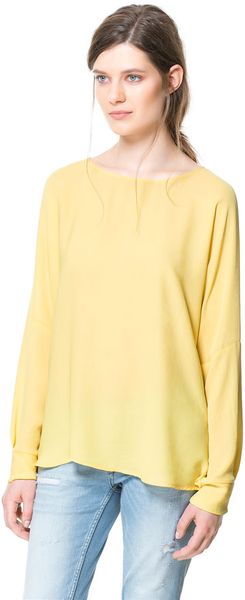 Zara Long Sleeve Top - Lyst