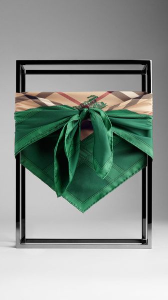 Burberry Haymarket Check Silk Square - Lyst