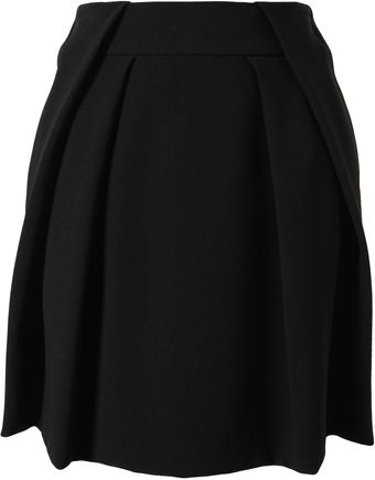 Chloé Folded Crepe Mini Skirt - Lyst