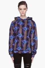 Christopher Kane Floral Print Bouquet Hoodie