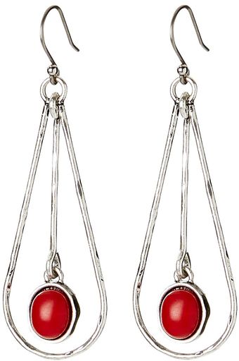 Lucky Brand Oblong with Coral Stone Drop - Lyst