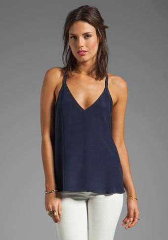 Rory Beca Dede Back Overlap Cami in Navy - Lyst