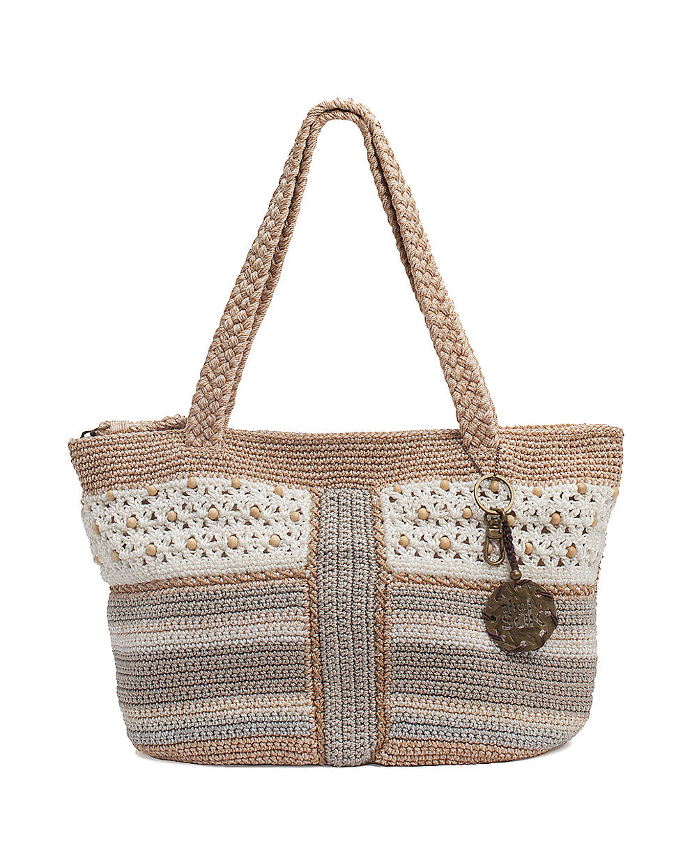 The Sak Kenya Round Crochet Tote in Beige (sand patch) Lyst