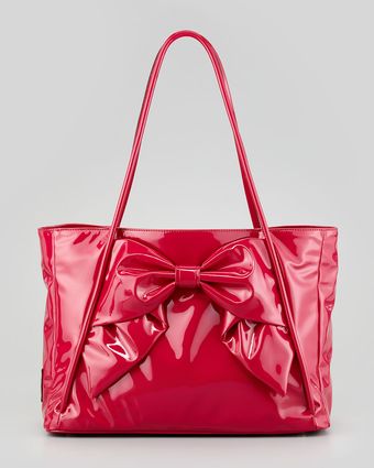Valentino Betty Lacca Bow Tote Bag - Lyst