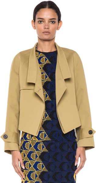 Derek Lam Trench Jacket in Brown - Lyst