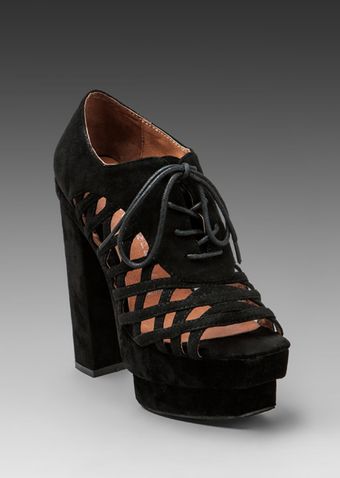 Jeffrey Campbell Los Feliz Cut Out Heel in Black - Lyst