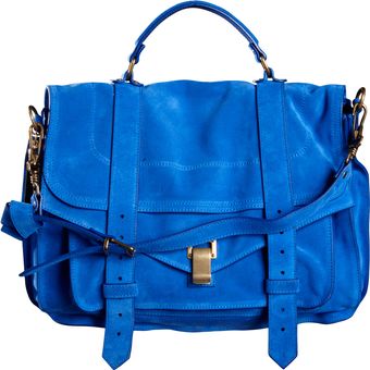 Proenza Schouler Ps1 Large Suede - Lyst