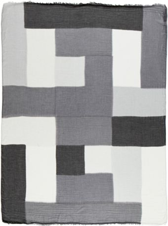 Rick Owens Geo Print Scarf in Blackgray - Lyst