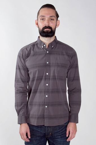 Saturdays Surf Nyc Crosby Poplin Striped Shirt - Lyst