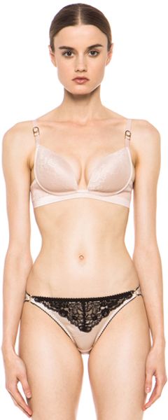 Stella McCartney Lace Supernatural Bra in Neutrals - Lyst