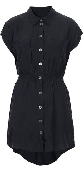 Topshop Petite Casual Shirt Dress - Lyst