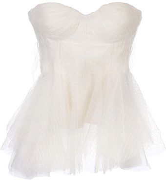 Zac Posen Structured Peplum Top - Lyst