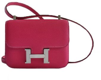 Hermes 18cm Rose Tyrien Togo Mini Constance with Palladium - Lyst
