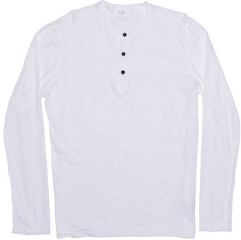 Hartford Slub Cotton Henley - Lyst