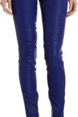 Balmain Leather Moto Pants