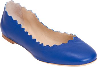Chloé Scalloped Flat - Lyst
