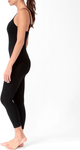 Forever 21 Capri Unitard in Black | Lyst