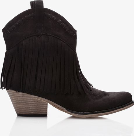 western fringe booties