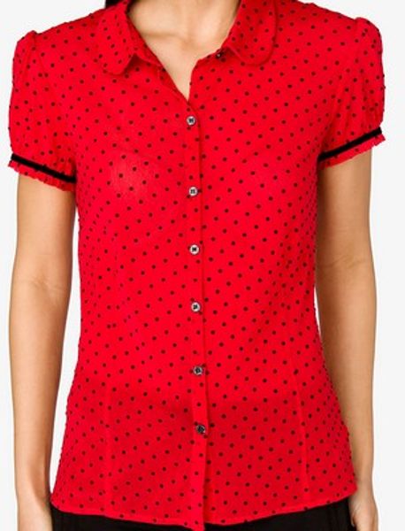 mesh red shirt