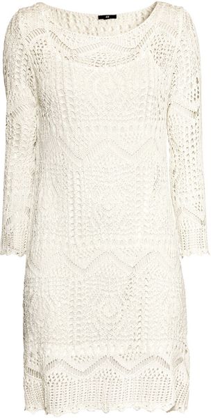 H&M Knitted Dress - Lyst