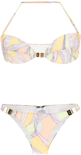 Emilio Pucci Pattern Print Bikini - Lyst