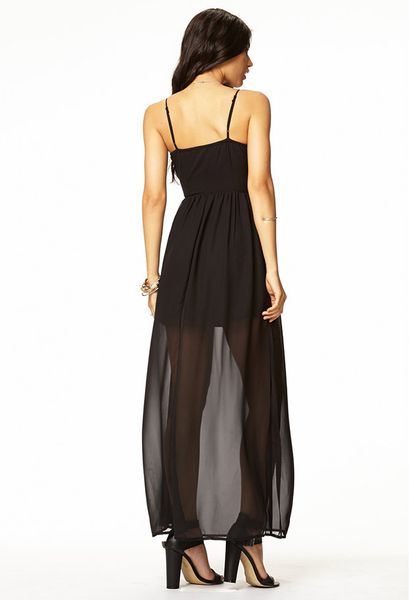 Forever 21 Empire Waist Maxi Dress in Black