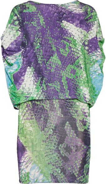 La Perla Pythonprint Stretchjersey Dress - Lyst