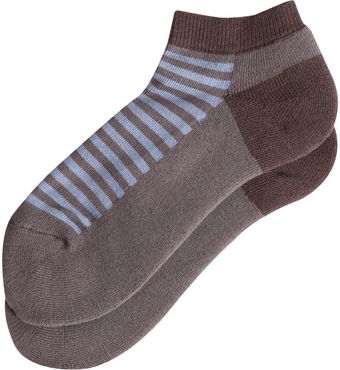 Yohji Yamamoto Striped Front Socks - Lyst