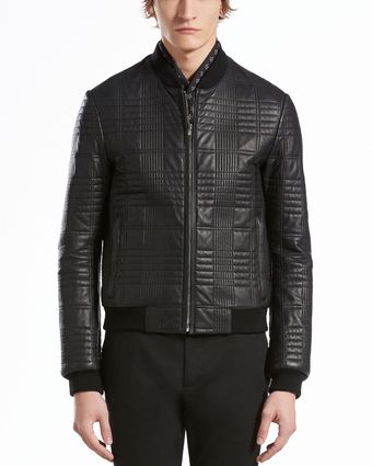 Gucci Quilted Leather Bomber Jacket - Lyst