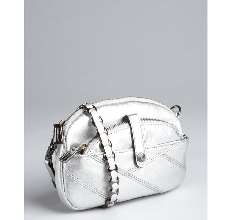 rebecca minkoff silver clutch