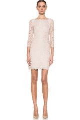 Diane Von Furstenberg Zarita Dress in Neutralsfloral