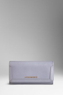 Burberry Patent London Leather Continental Wallet - Lyst