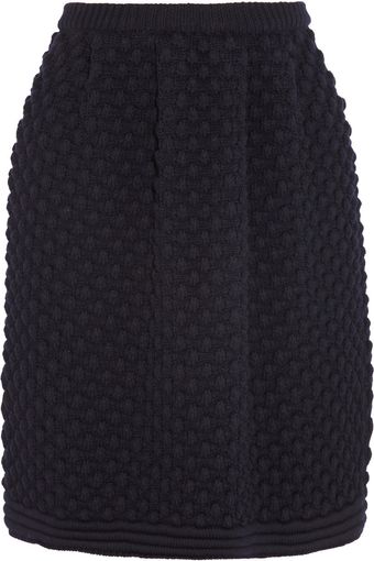 Chloé Bubbleknit Wool Skirt - Lyst