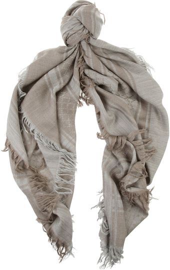 Gucci Patterned Wool and Silkblend Scarf - Lyst