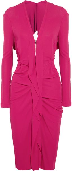 Roland Mouret Darch Openback Stretch Crepe Dress - Lyst