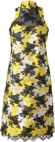 Erdem Martina Embroidered Mikado Lace Dress - Lyst