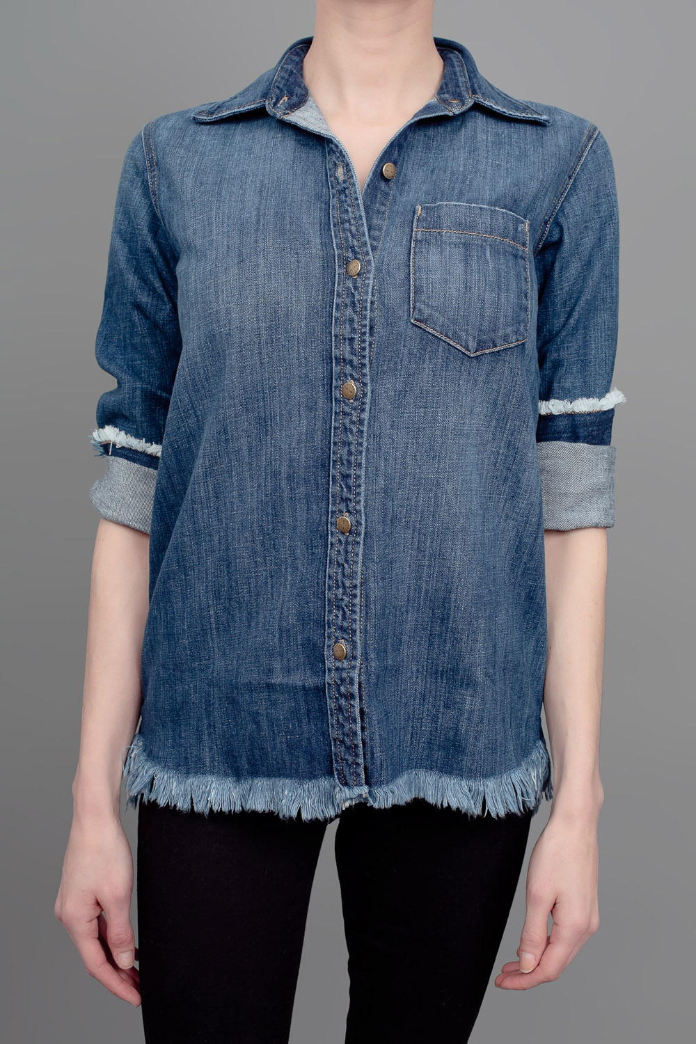 button down denim
