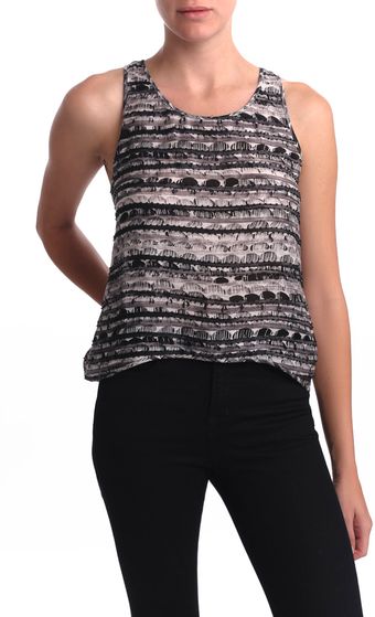 Gryphon Uneven Hem Tank - Lyst
