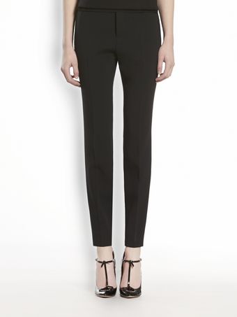 Gucci Stretch Cady Flat Front Pants - Lyst
