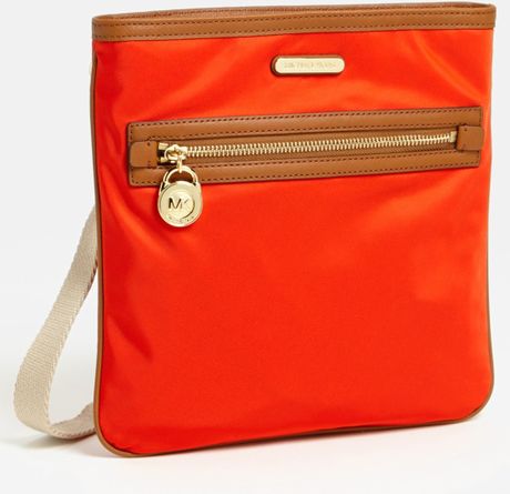 Michael Michael Kors Kempton Crossbody Bag Small in Orange (Mandarin)
