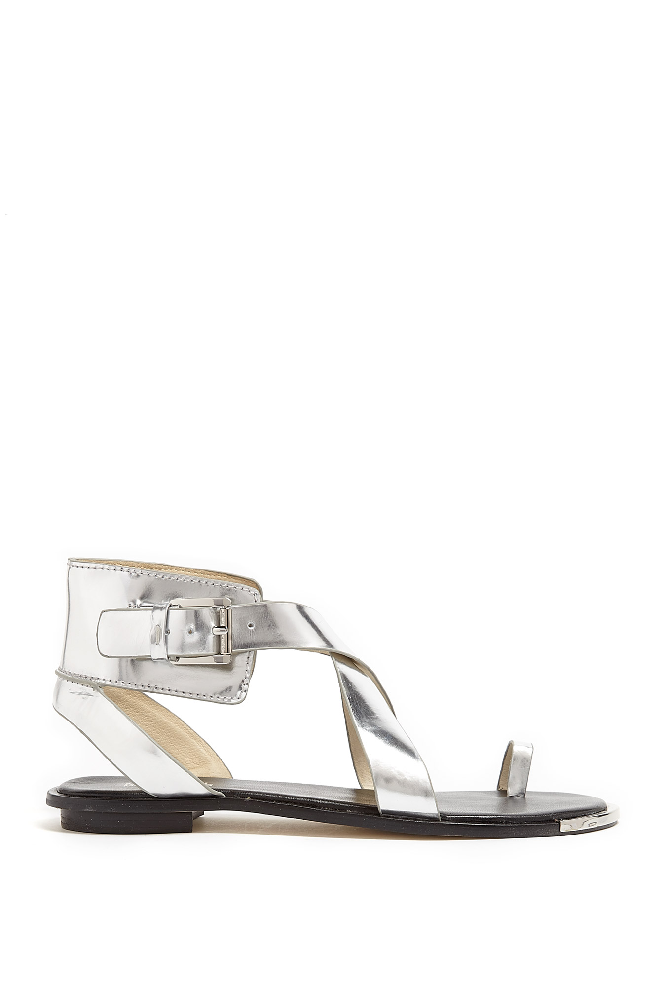 Michael Michael Kors Silver Clader Gladiator Sandals in Silver | Lyst