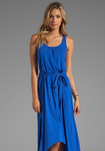 Michael Stars Jersey Knit Sleeveless Scoop Neck Racerback Hilo Maxi Dress in Blue - Lyst