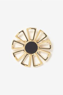 St. John Enamel Floralshaped Brooch - Lyst