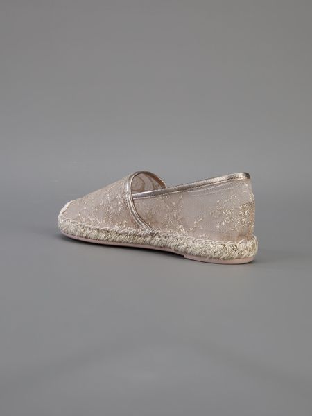 valentino gold espadrilles