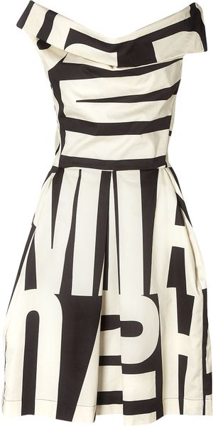 Vivienne Westwood Anglomania Halton Print Cotton Dress - Lyst