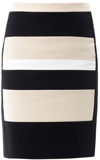 DKNY Colourblock Pencil Skirt - Lyst