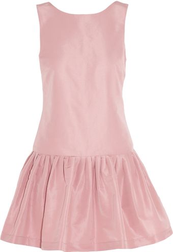 RED Valentino Flared Twill Dress - Lyst