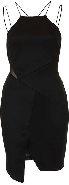 Topshop Strappy Step Hem Dress - Lyst