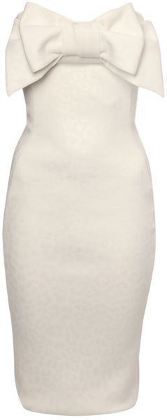 Jane Norman Bow Front Bandeau Dress - Lyst