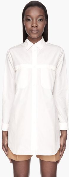 Carven Pale Peach Sheer_back Blouse - Lyst